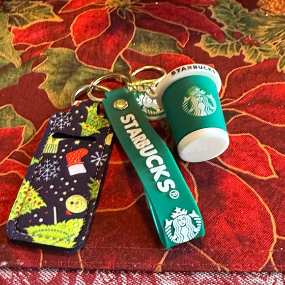 Starbucks Accessories - Starbucks Green Cup Christmas purse charm